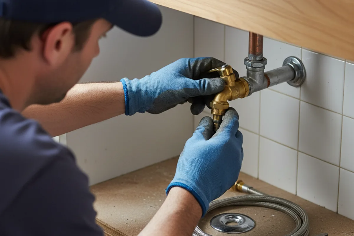 Shutoff valve and fitting work during Repiping in Markham